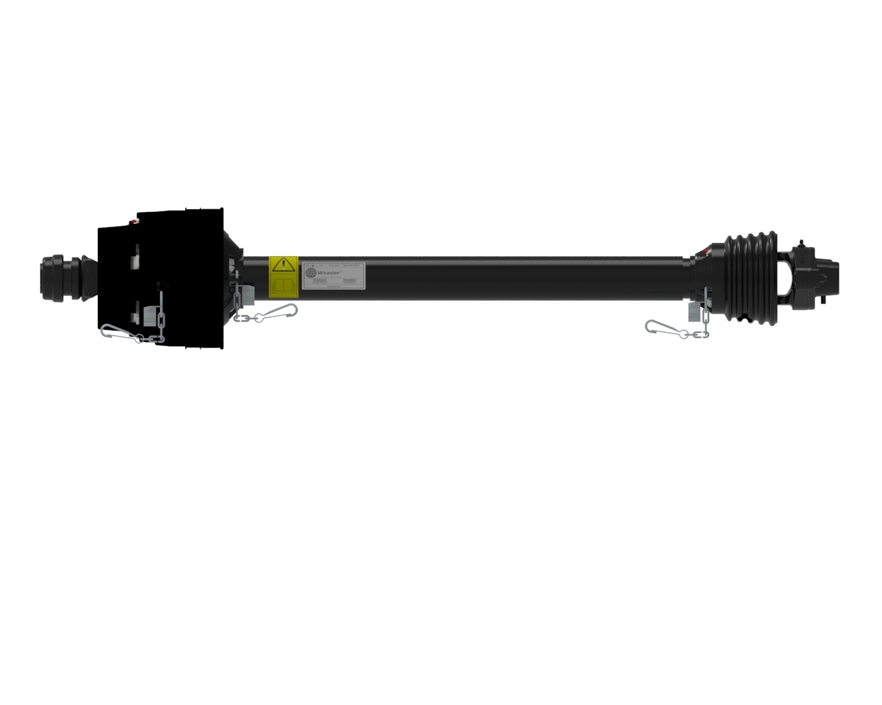 Широкоугольный карданный вал EUCV со срезным болтом, AW35-80, 1360MM, SB 2120NM, SSL 1 3/8